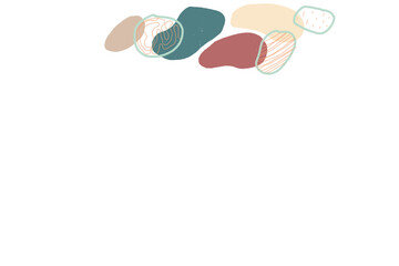 Abstract pastel color illustration copy space background template