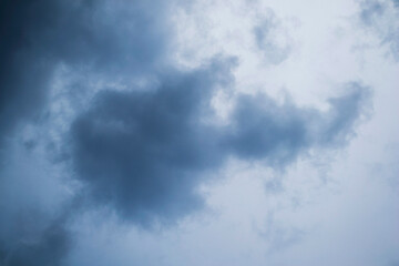 Fototapeta na wymiar Blue sky with storm clouds. Natural background.
