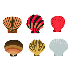 Sea shells illustration  vector collection