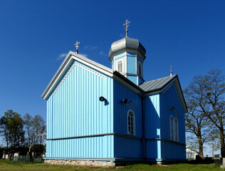 poświęcona w 1874 roku cmentarna cerkiew prawosławna pod wezwaniem świętego Jerzego w miejscowości ryboły na Podlasiu w Polsce