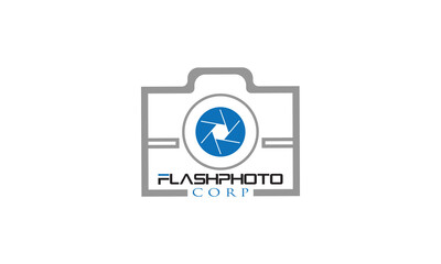 new flash photo corp logo design