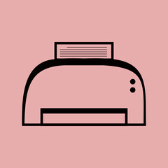 Printer Icon Vector Design Template.vector illustration.