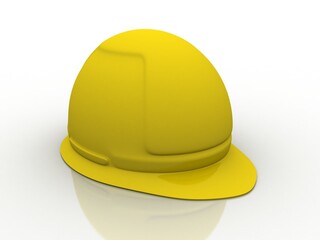 3d illustration human Safety Helmet 
