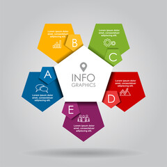 Infographic design template with place for your data. Vector illustration.