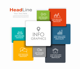 Infographic design template with place for your data. Vector illustration.
