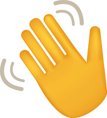 Vector emoji. Smiling emoji. Happy. Cute hand emoticon isolated on white background.