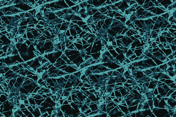 Aqua blue marble or travertine with turquoise veins. Irregular destroyed surface. Attractive background for wedding and luxury projects. Seamless vector texture.