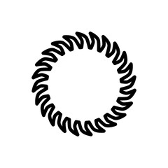 Saw blade line icon