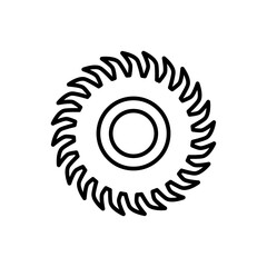 Saw blade line icon