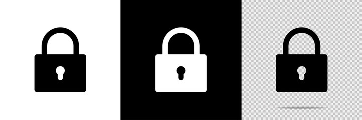 Lock vector icon. Security symbol. Lock web button design. Security system. Vector isolated lock icon.