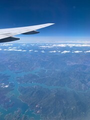 view from airplane window