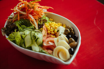 salad with vegetables