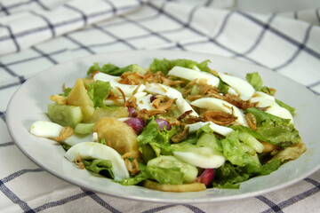 Indonesian Traditional Food, Javanese Vegetables Salad