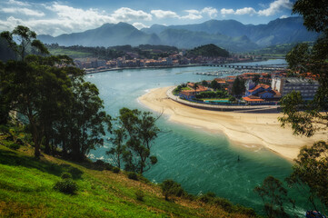 Obraz premium View of Rivadesella in the north of Spain.