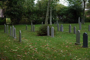 Naklejka premium Friedhof in Westkapelle, Niederlande