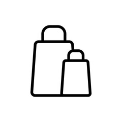 Shopping bag line icon