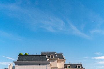 Fototapeta premium The amazing view of Hong-Kong cityscape full of skyscrapers from the rooftop.