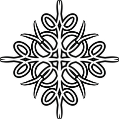 Interesting vector figure. Antistress coloring for everybody. 