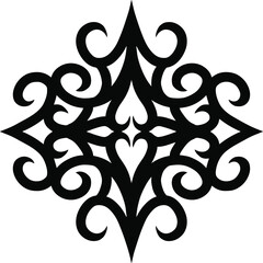 Beautiful vector figure. Elegant monograms. Detailed and interesting picture.