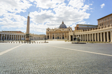Obraz premium Saint Peter's Basilica and square in Vatican City, Rome, Italy
