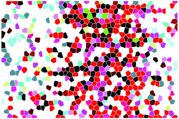 Soft pastel colored and hexagonal patterned, textured background.