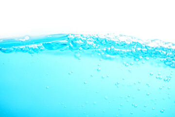 water splash isolated on white