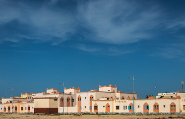 view of Dakhla, a city of Western Sahara, Morocco