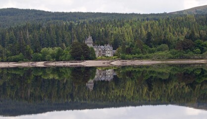 lake in the forest, Scotland 