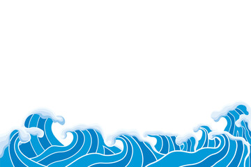 躍動感のある波