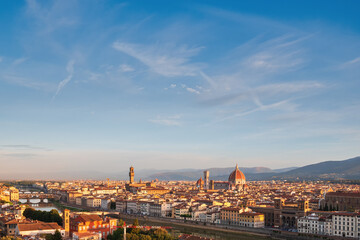 Fototapeta na wymiar Aerial View of Florence Cathedral