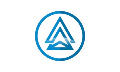 Triangle icon logo