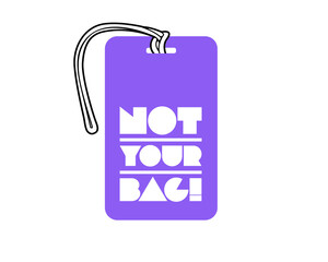 Luggage Tag Template - not your bag