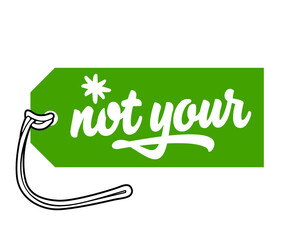 Luggage Tag Template - not your