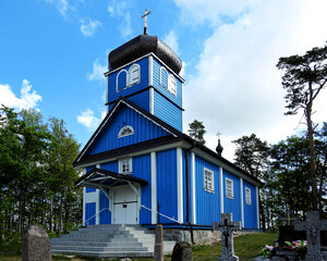 wyświecona w 1883 roku prawosławna cerkiew cmentarna pod wezwaniem świętego Jana teologa w miejscowości Pawły na Podlasiu w Polsce © Jacek Sakowicz