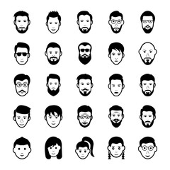 
 Human Faces And Avatars Collection 
