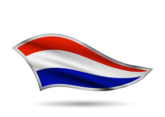 Dynamic Waving Flag of Netherlands