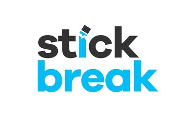 Stick break logo