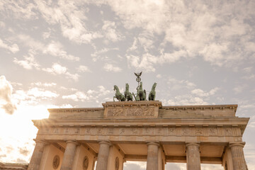 Brandenburger Tor Berlin with Sun Stars