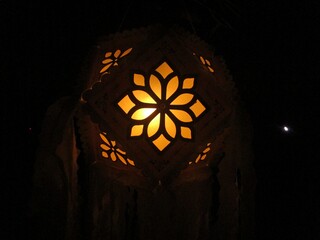 lantern in the dark