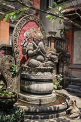 Obraz premium Traditional Balinese stone sculpture of Ganesh