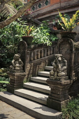 Fototapeta na wymiar Traditional Balinese stone sculpture