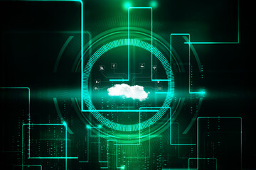 2d illustration abstract cloud background
