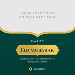 islamic social media post template vector