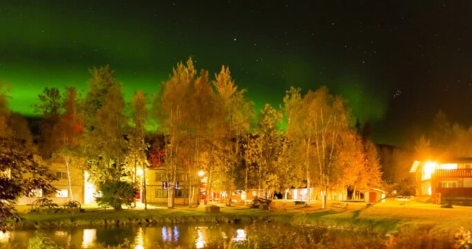 Aurora 2 at Chena Hot Spring, Alaska, USA dated 17 Sep 2018