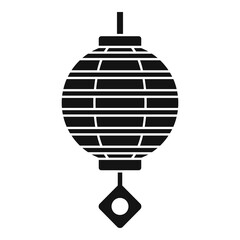 China lantern icon. Simple illustration of china lantern vector icon for web design isolated on white background