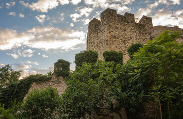 Obraz premium Monreale Castle in San Michele all'adige, Adige Valley - northern Italy - Konigsberg medieval castle