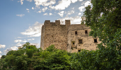 Monreale Castle in San Michele all'adige, Adige Valley - northern Italy - Konigsberg medieval castle