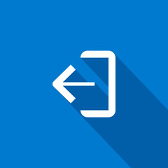 Exit sign isolated minimal icon. Door line vector icon for websites and mobile minimalistic flat design.