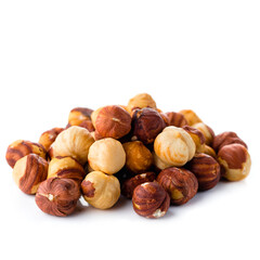 hazelnut nut isolated on white background