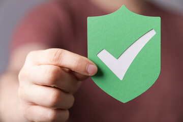 protection sign shield safe concept
